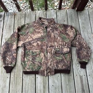 Vintage Polartuff Realtree Camouflage Fleece Jacket XL Hunting